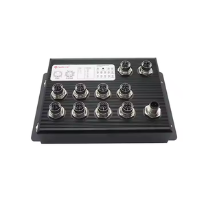 En50155 M12 công nghiệp mạng chuyển đổi 1000m VLAN SNMP tương thích PoE QoS ruggedized <span class=keywords><strong>Ethernet</strong></span> quản lý thiết bị mạng FCC - Product Image 1