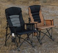 Fauteuils pliants d'extérieur personnalisés avec éponge épaisse, chaise de pêche professionnelle, chaise de camping avec dossier réglable confortable