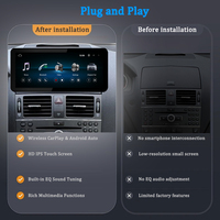 Lecteur vidéo LELV Système Linux Voiture pour Mercedes-Benz Classe C W204 S204 Carplay Navigation 12,3 pouces Android Auto