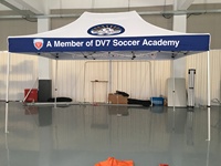Tente publicitaire en alliage d'aluminium 10x20 avec logo personnalisé pour événements en plein air, salons professionnels, promotions, vendeur, tente chapiteau Pop 3x3