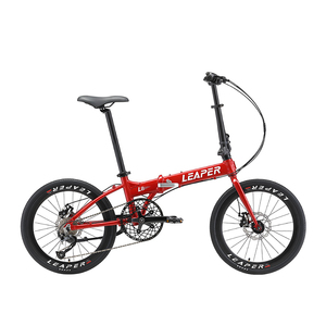 Aleación de aluminio 9 velocidades deportes ocio urbano mujeres hombres disco freno ciudad 22 pulgadas plegable adulto hombre bicicleta plegable con pedales plegables - Product Image 2