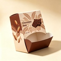 Boîte d'emballage en carton biodégradable pour bonbons, type pop-up, qualité alimentaire, pour présentation de chocolats, vente en gros