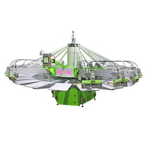 Automatic Factory Rotary Silk Screen Printer for Leather Flat Tote Bags <b>T</b>-<b>Shirts</b> New Condition with PLC Components - Product Image 4