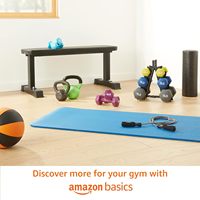 Haltères en fonte et PVC For Basics avec tête anti-roulement, modèle DB1001, pour l'exercice et le renforcement musculaire