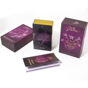 12*7Cm Volledig Engels Hoge Kwaliteit Papier Tartot Kaart Hardcover Laser Hot Stamping Zilveren Geschenkdoos Voor Kaart <span class=keywords><strong>Tarot</strong></span> - Product Image 6