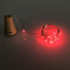 Năng lượng mặt trời 2M 20LED nút chai hình trang trí nội thất trang trí dây Đồng Cổ Tích chuỗi đèn - Product Image 6