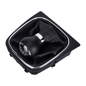Poignée de levier de vitesse en cuir pour VW Golf MK5 MK6, boîte manuelle 5 ou 6 vitesses - Product Image 4