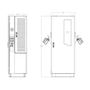 UE EV-Aufladung 60KW 80KW 120KW 160KW OCPP CCS 2 DC EV-Ladestation Schnelle Elektroauto-EV-Ladestationen