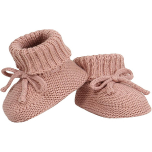 Scarpine per Neonati Personalizzate, Spesse e Traspiranti, Antiscivolo, in Misto Cotone con Fiocco per l'Inverno - Product Image 2