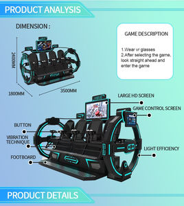 Máquina <span class=keywords><strong>de</strong></span> Juegos VR 9D SportVR TW24-009, Cine VR <span class=keywords><strong>de</strong></span> 4 Asientos, Película VR, Parque <span class=keywords><strong>de</strong></span> Aventuras Interior, Guardería, Hogar - Product Image 5