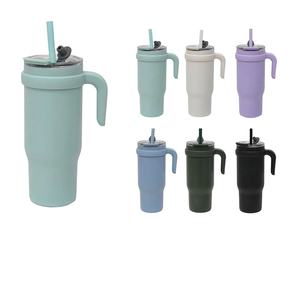 Botella de <span class=keywords><strong>Agua</strong></span> Familiar de Gran Capacidad <span class=keywords><strong>con</strong></span> Asa, Lindos Vasos Térmicos de Acero Inoxidable <span class=keywords><strong>con</strong></span> Pajitas <span class=keywords><strong>y</strong></span> Tapa - Product Image 1