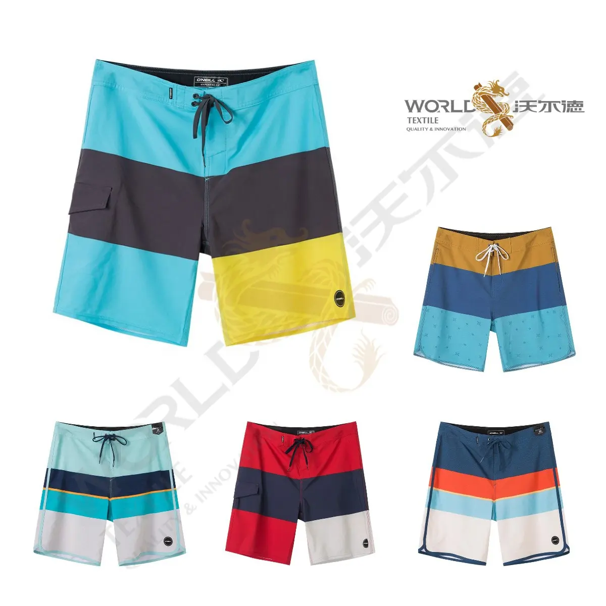 Private label OEM luxury custom boardshorts logo board shorts fishing street surf shorts recycle men swim shorts
