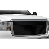 Calandre à balles en aluminium noire, accessoire automobile 2007 2010, GMC Sierra 2500 HD avec Logo recouvert, 3500