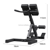 Chaise romaine pliable Zoshine pour entraînement de force à domicile, banc d'extension dorsal réglable pour fitness et sécurité