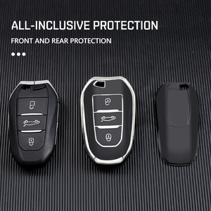 Étui souple en TPU pour clé de voiture <span class=keywords><strong>Peugeot</strong></span> <span class=keywords><strong>2008</strong></span> 3008 4008 5008 308 408 508 – Housse de protection intelligente sans clé - Product Image 4