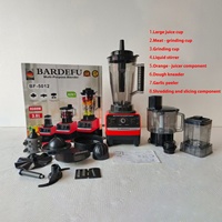 4L 8 in 1 Küchengeräte Gewerblicher Mixer Smoothie Entsafter Küchenmaschine Silber Wappen Hoch leistungs mixer