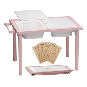Modern Kids Wood Sensory <b>Table</b> and Chair Set Toy Storage Wooden Activity Sensory <b>Table</b> - Product Image 1