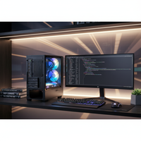 Boîtier PC Gaming Mid-Tower Premium Neuf de la Marque Pcooling – Boîtiers d'Ordinateur de Bureau RGB pour PC