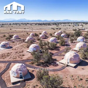 Rax तम्बू बनाया 6m 7m Glamping गुंबद घर के लिए Geodesic गुंबद तम्बू के साथ संयुक्त राज्य अमेरिका में दिलचस्प थीम