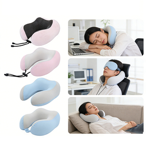 Cuscino Cervicale da Viaggio Personalizzato in Memory Foam Pieghevole per Aereo e Auto - Product Image 3