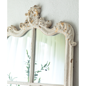 Espejo <span class=keywords><strong>de</strong></span> pie grande con marco <span class=keywords><strong>de</strong></span> madera, estilo europeo, lavado a mano, Art Deco, para sala <span class=keywords><strong>de</strong></span> estar - Product Image 5