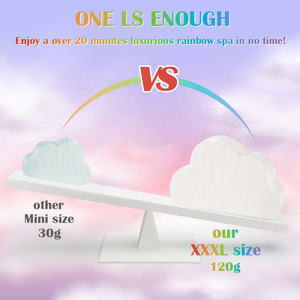 1Pc 개별적으로 포장 된 잔인 함 무료 보습 재미 수제 목욕 fizzies 어린이를위한 천연 향기 구름 무지개 목욕 폭탄 - Product Image 5