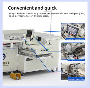 Máquina de Coser Automática de Alta Velocidad EISENKO RD-AFJ400, de 1 Aguja, para Puntada de Cadena, con Control PLC, 220V 50/60Hz, CE - Product Image 4