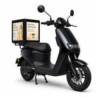Boîte publicitaire LED P2 pour livraison, affichage LED mobile extérieur étanche pour la promotion de scooter de livraison de repas