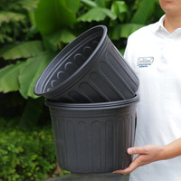 Pot de pépinière en plastique HDPE noir, durable, pour le contrôle des racines, idéal pour la plantation en extérieur, à la ferme et en serre