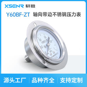 Suzhou Xuansheng YBF-60ZT 1Mpa Axial Stainless Steel Pressure <b>Gauge</b> Panel Type <b>Thread</b> Connection - Product Image 4