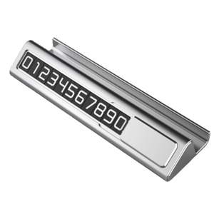 ป้ายทะเบียนรถสำหรับจอดรถชั่วคราวแบบ<span class=keywords><strong>2</strong></span> in 1ทำจากอลูมิเนียมอัลลอยด์เรืองแสงแบบ<span class=keywords><strong>2</strong></span> in 1พร้อมที่ยึดโทรศัพท์มือถือ - Product Image 1