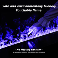 Cheminée électrique à vapeur 3D avec protection contre la surchauffe, garantie de qualité du fabricant, pour la décoration d'appartement