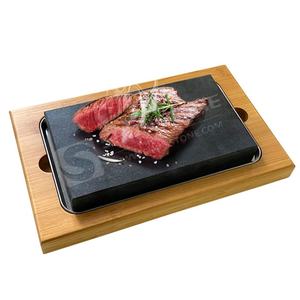 Set da Cucina con Piatto in <span class=keywords><strong>Pietra</strong></span> <span class=keywords><strong>Lavica</strong></span> e <span class=keywords><strong>Pietra</strong></span> Calda <span class=keywords><strong>per</strong></span> Bistecche, Design Classico, Ecologico, <span class=keywords><strong>per</strong></span> Ristoranti - Vendita all'Ingrosso - Product Image 4
