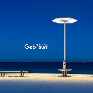 Gebosun Vorhang Elektro magnetische Technologien Smart Solar Straßen laternen mast für Masten - Product Image 1