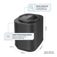 Mélangeur de compost électrique pour extérieur, composteur de cuisine automatique pour déchets organiques, broyeur en acier inoxydable MultiGrind