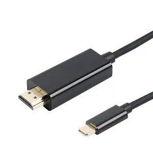 VCOM كابل تحويل الهاتف من منفذ USB C إلى منفذ HDMI بجودة وضوح عالية 1.8 م 4K لشاشات التلفاز كابل لنقل الفيديو من منفذ USB