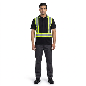 OEM Summer Customized Printing Logo High Visibility <b>Flame</b>-Retardant Quick Dry Breathable Reflective Safety Polo <b>Shirt</b> Polyester - Product Image 1