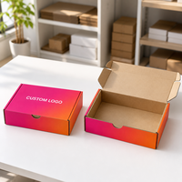 Carton d'expédition robuste en carton ondulé, boîte d'expédition personnalisée avec logo imprimé pour l'emballage de bouteilles de boissons gazeuses