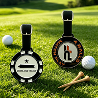Tag Golf Bag Logam Personalisasi Bentuk Perisai, Tag Golf Bag Kosong Custom Tahun