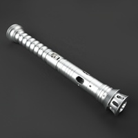 Pedang Laser Nexussabers Berbahan Paduan Aluminium, Pegangan Logam, untuk Duel Berat, Lampu LED RGB Berkedip, 16/34 Suara Efek, Pedang Blaster, Mainan Menyala