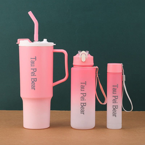 Venta caliente vaso de plástico para actividad de gimnasio al aire libre a prueba de fugas y agua potable directa 500ml gran capacidad compras en línea - Product Image 6