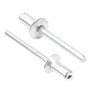 10 pièces/sac Rivets aveugles en acier au carbone et en fer à tête ronde M3-M6.4, différentes tailles, norme GB12618, grade 4.8, modèle T-12618 - Product Image 1
