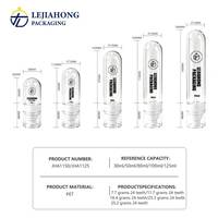 Flacon pulvérisateur vide de 30 ml à 125 ml, capsule PET pour cosmétiques, idéal pour spray fixateur, brume visage, parfum, avec étiquette personnalisée