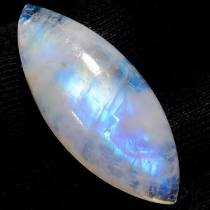 Piedra Preciosa de Piedra Lunar Arcoíris Natural, 25.5+ Quilates, Corte Marquesa, Pulida, Azul, Blanco y Gris, para Joyería - Product Image 2