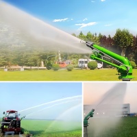 Titans, pistola de lluvia giratoria automática de 360 grados, accionamiento de engranaje rociador para sistema de riego de césped agrícola