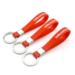 Biểu tượng tùy chỉnh dập nổi in cao su Ban nhạc cổ tay vòng đeo tay Silicone dây đeo cổ tay Keychain - Product Image 2