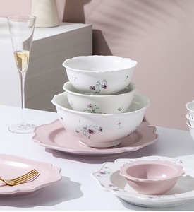 Classic Porcelain Dinnerware Set BPA Free Eco-Friendly Dishwasher Safe Hotel Restaurant Supplies - Product Image 4