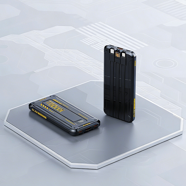 Transformers High Capacity 10000mAh Power Bank Fast Charging LED Display QC 3.0 PD 22.5W Type-C Mini USB Input Built-in 3 Cables