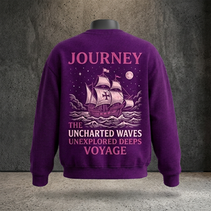 เสื้อสเวตเชิ้ตคอกลมพิมพ์ลายแผนที่มหาสมุทร Ocean Atlas สำหรับผู้ชาย สวมใส่สบาย ทรงปกติ ผลิตจากผ้าฝ้ายถัก เหมาะสำหรับฤดูใบไม้ร่วง สไตล์สตรีทแวร์ - Product Image 3