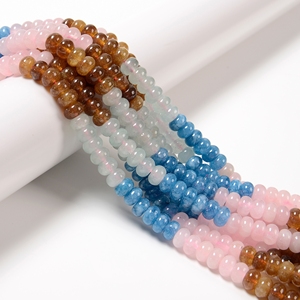 <span class=keywords><strong>Perline</strong></span> di Cristallo Colorate YMJ 5x8mm, Mix di Colori Arcobaleno, <span class=keywords><strong>Perline</strong></span> di Quarzo Lisce a Rondella per Gioielli, Braccialetti con <span class=keywords><strong>Perline</strong></span>, Estate e Spiaggia - Product Image 6